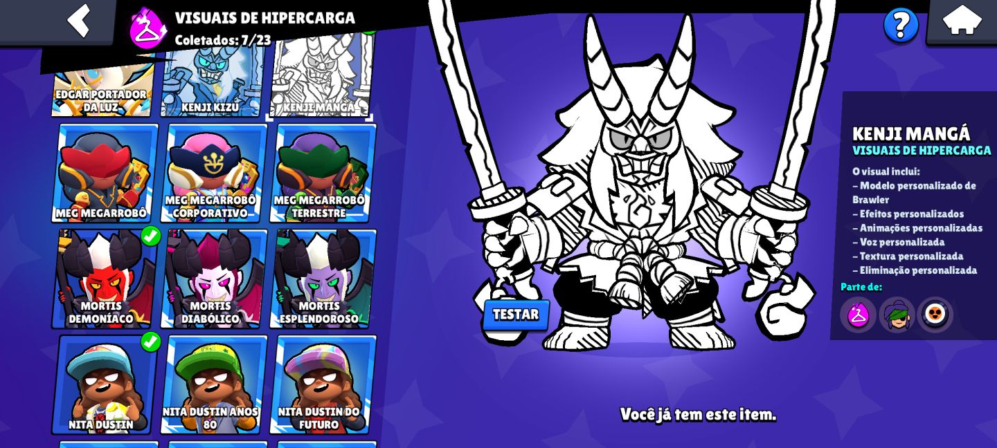 CONTA BRAWL STARS 66K TROFÉUS | 105/105 BRAWLERS | 42 COM 1K
