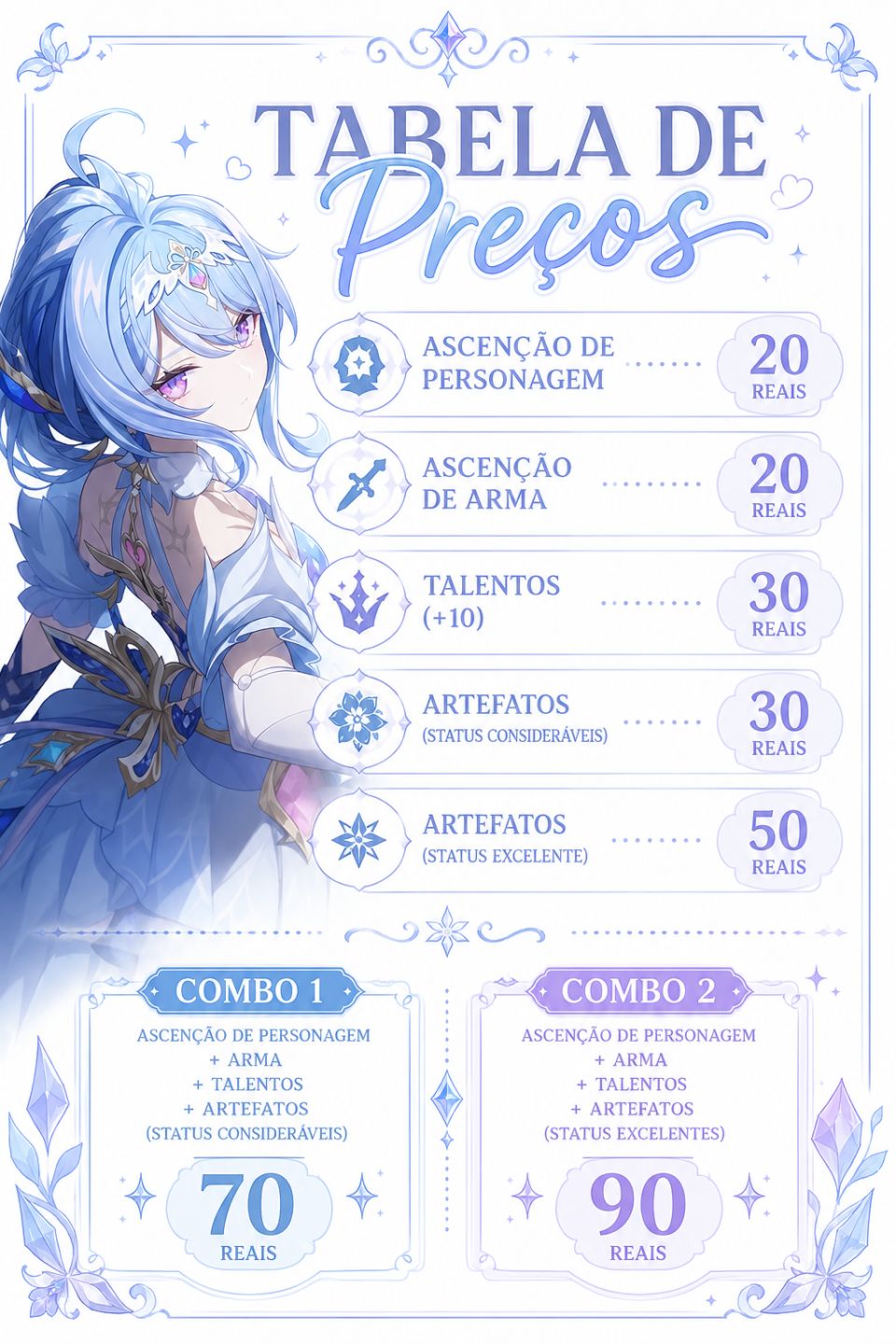 SERVIÇOS GENSHIN EXPLORAÇÃO (PROMOÇÃO TEMPORÁRIA)