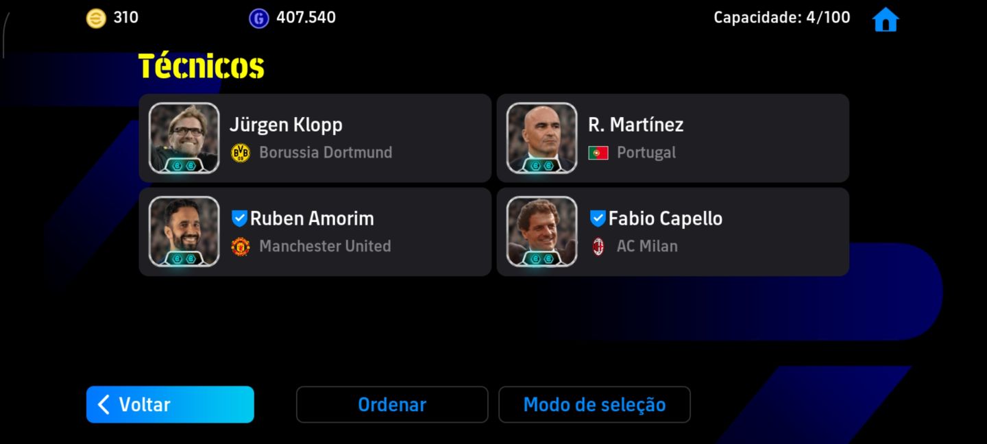CONTA EFOOTBALL MOBILE COM FORÇA COLETIVA 3187!