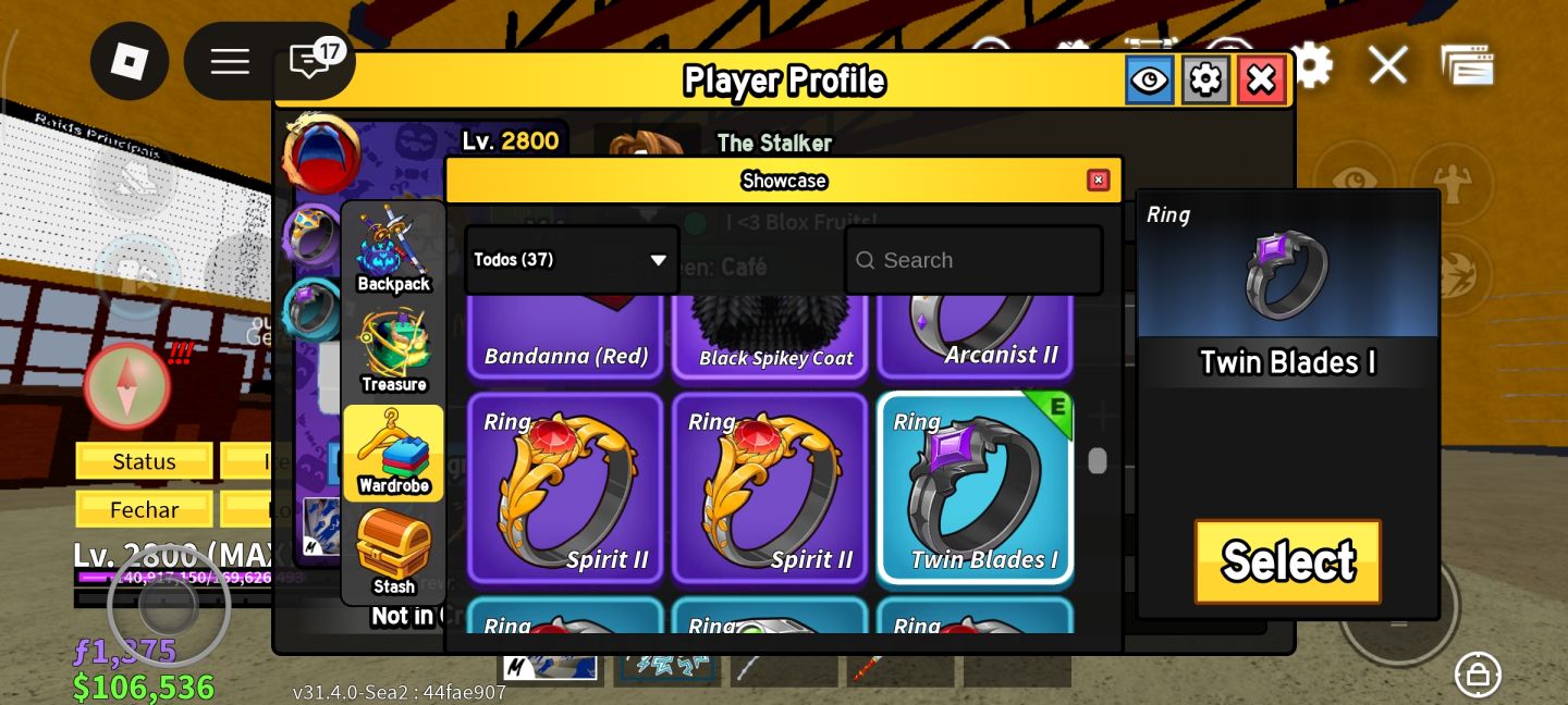 CONTA BLOX FRUITS LVL MAX | MUITOS ITENS RAROS + PERMANENT ROCKET