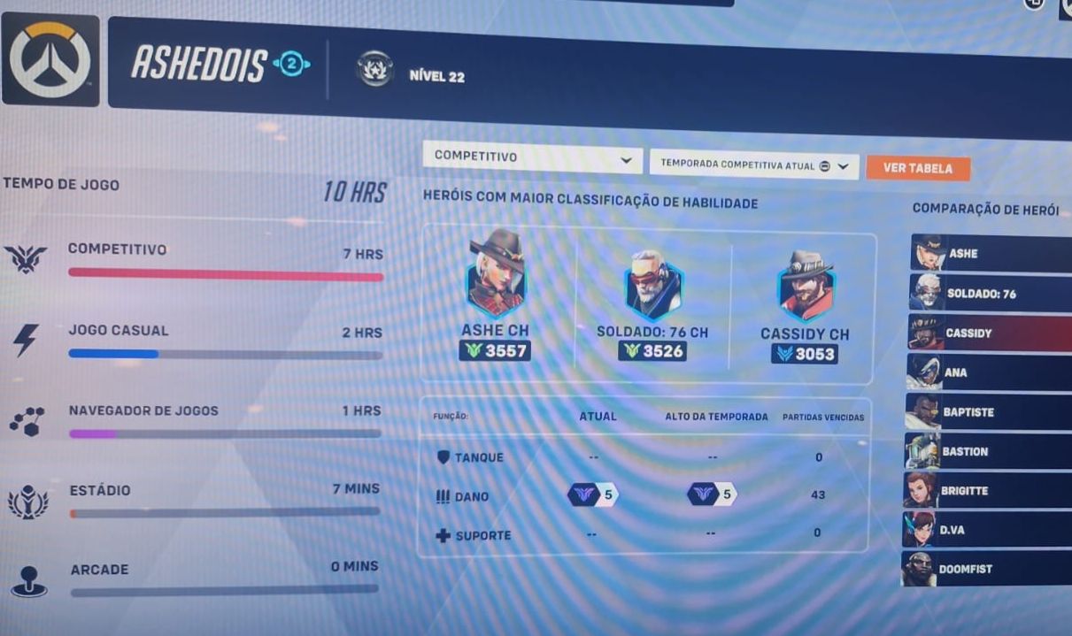 CONTA GM5 DPS OVERWATCH 2 + GALACTIC FREJA SKIN