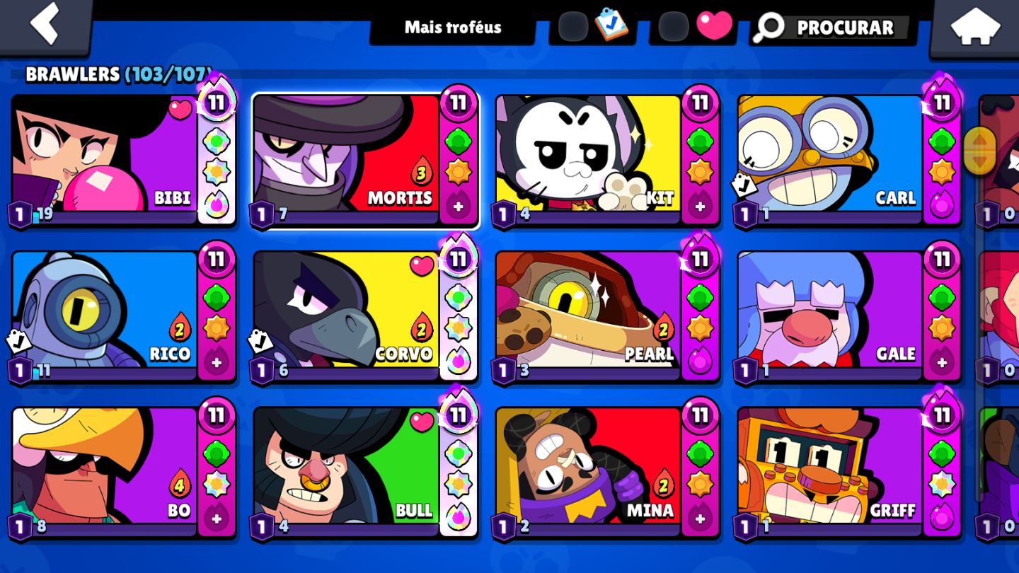 CONTA BRAWL STARS | 64K+ TROFÉUS | 63 BRAWLERS LVL 11 | CONTA 2019