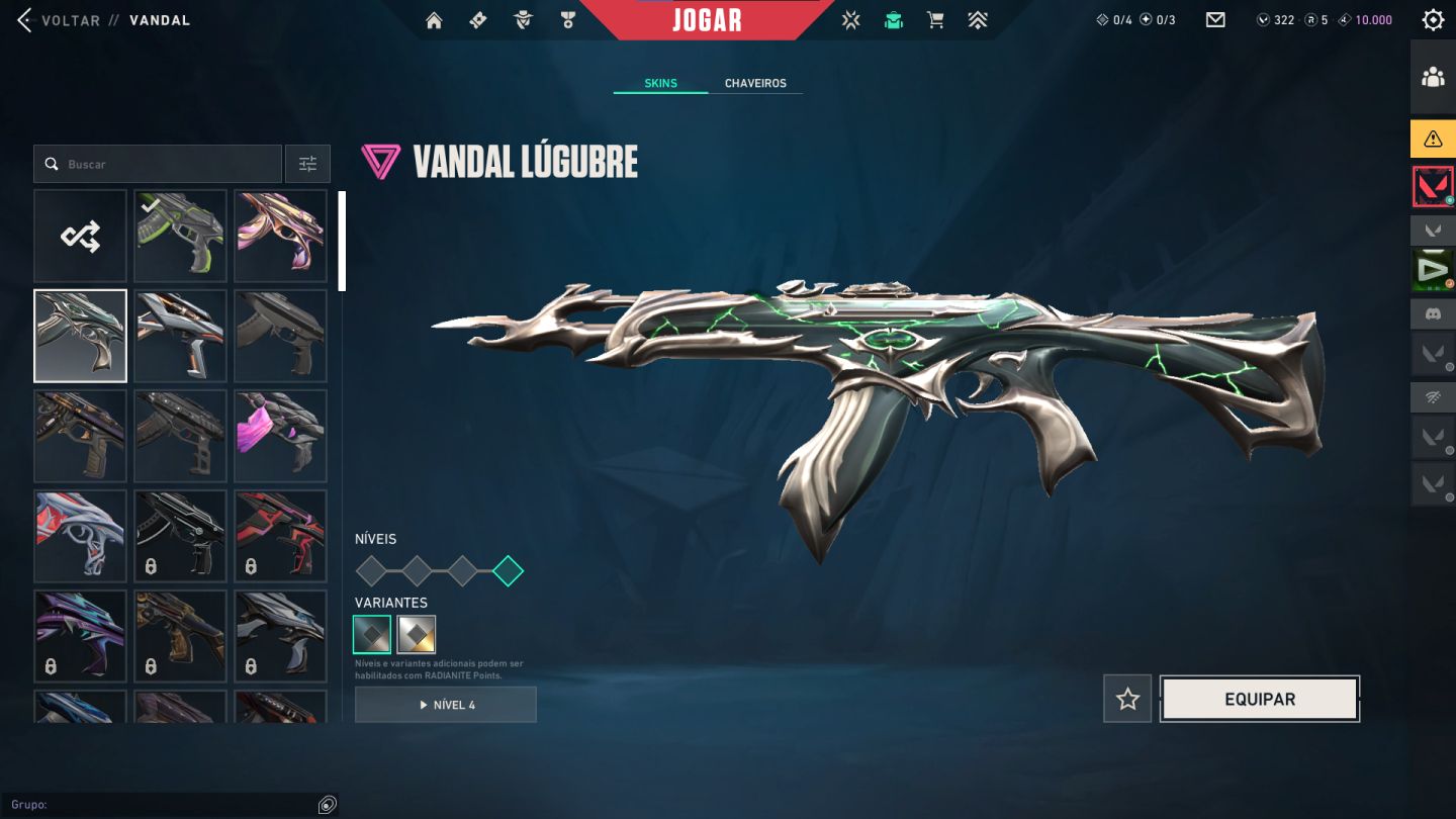 CONTA VALORANT | 12 SKINS MELHORES SKINS | RGX + KARAMBIT SUBLIME + XENOCAÇADORA