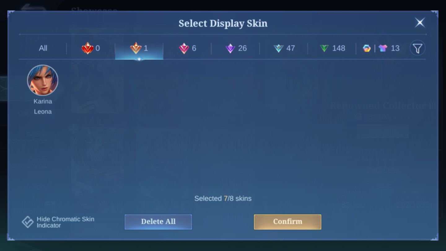 Conta Mobile Legends / CHAMPION Brody / 5 LUCKYBOX / STUN Chou