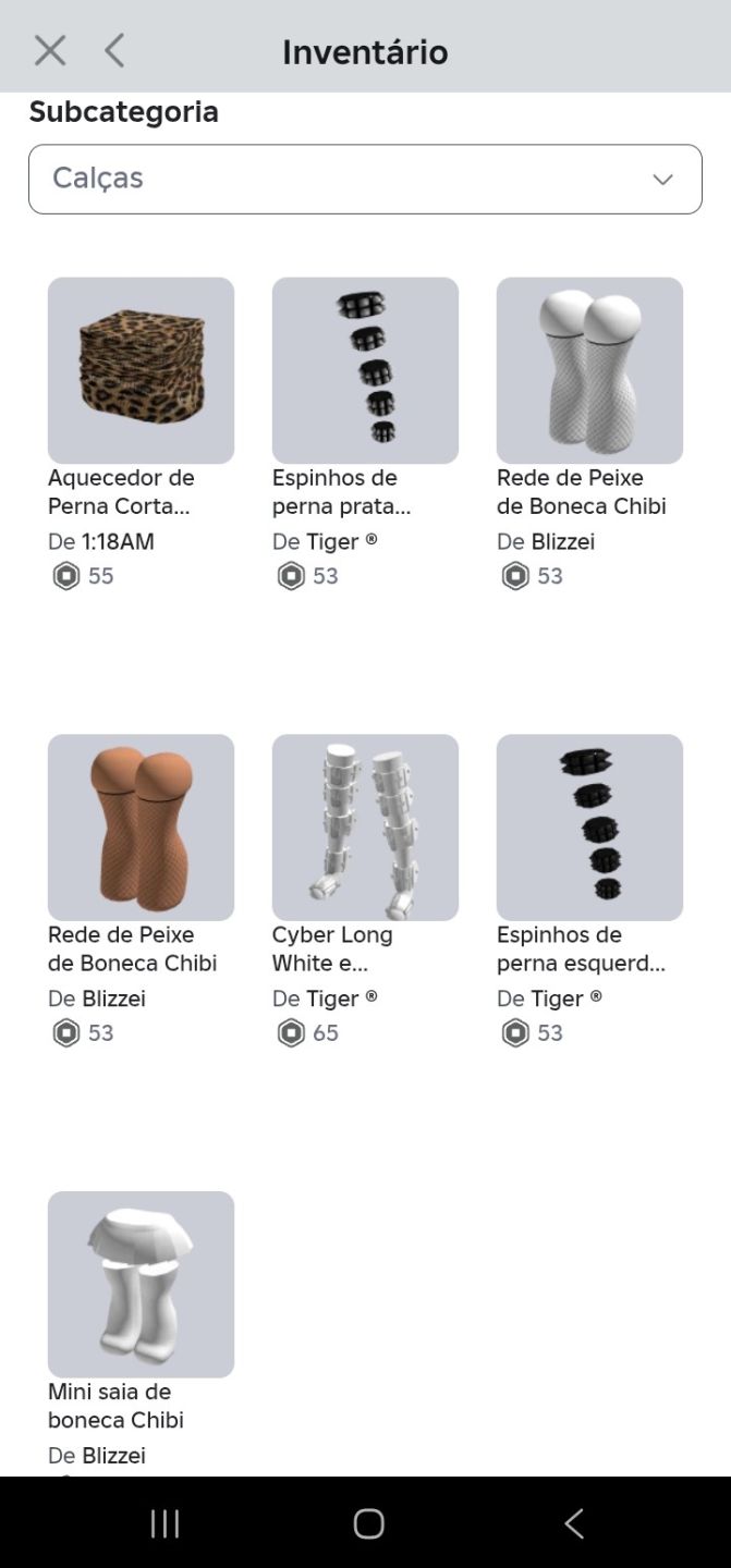 Conta roblox FEM / + 10K Gastos no último ano