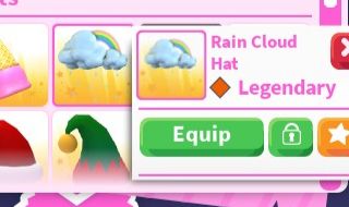 CHÁPEU NUVEM DE CHUVA - RAIN CLOUD HAT (ADOPT ME)