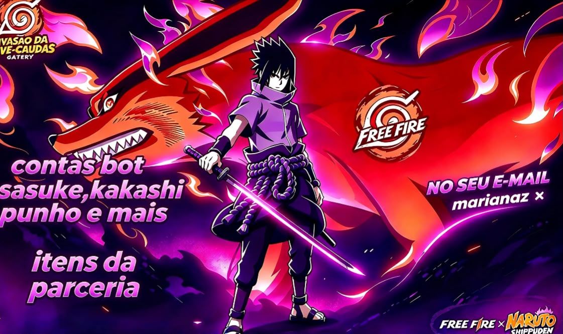 CONTAS COM SASUKE E KAKASHI (no seu email)