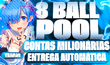 [MAIS BARATO] CONTAS MILIONÁRIAS 8 BALL POOL [ENTREGA AUTOMÁTICA]