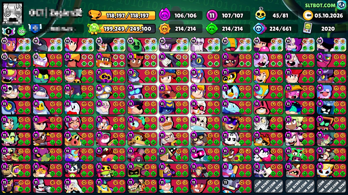 Conta brawl stars alien 2 +500 skins