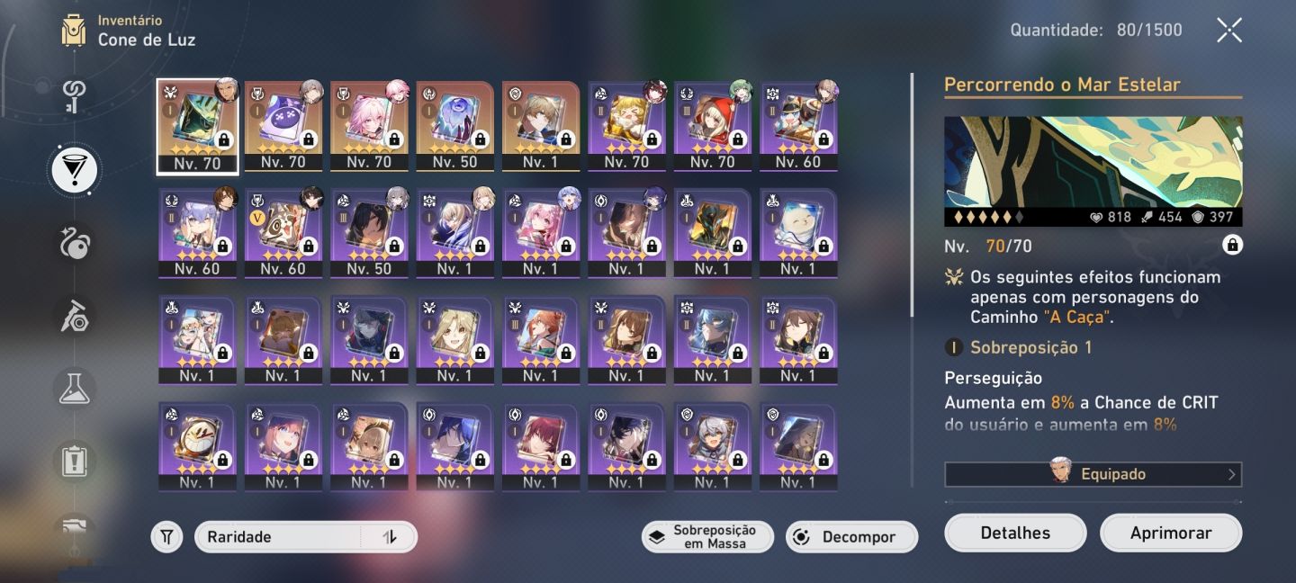 Conta Honkai - Pity 77 (Garantido) | Evanescia + Cone, Archer, Sparkle e mais!
