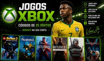 Jogos de Xbox Series X/S com Código De 25 Digitos, sem Método Parental