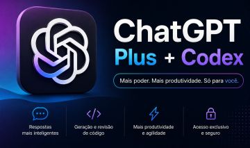 CHATGPT PLUS PRIVADO + CODEX 30 DIAS MELHOR CUSTO-BENEFÍCIO
