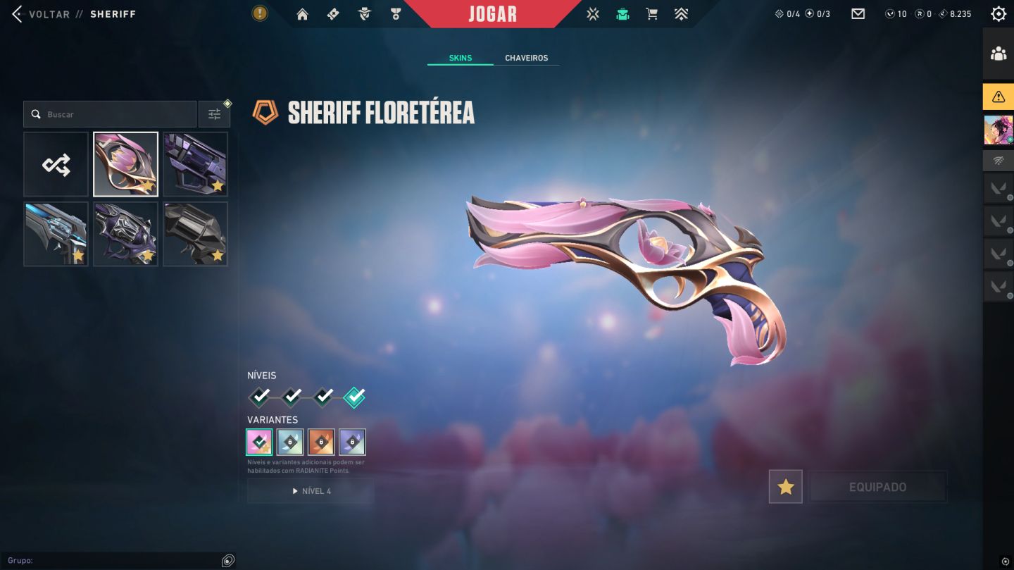 CONTA VALORANT ASC 1 FULL ACESSO CHAVEIRO DE RAD V26 E V25 VARIAS SKINS