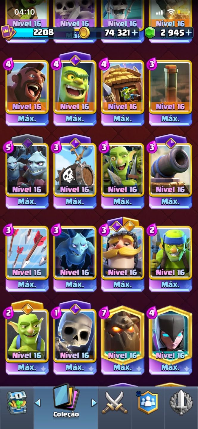 Conta Clash Royale Endgame - 8 anos
