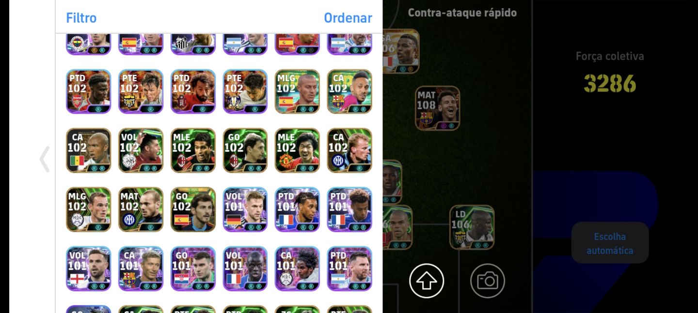A braba do efootball mobile , gullit apelão , etoo, mbappe e Messi blitz