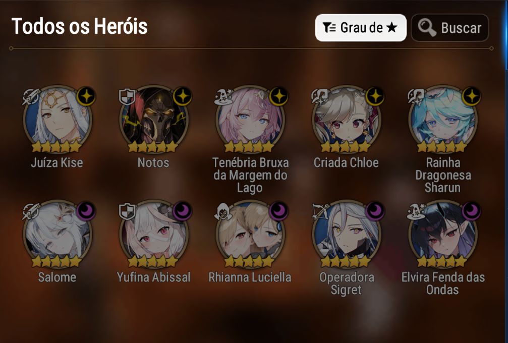 Conta EPIC SEVEN end-game
