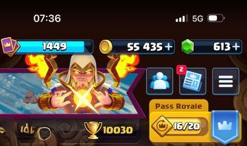 CONTA CLASH ROYALE 10K+ TROFÉUS | 122/122 CARTAS | LVL 16 | VÁRIAS LVL 15