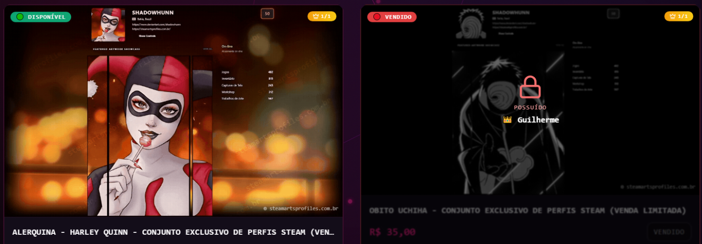 ARTWORK PERSONALIZADA PARA PERFIL STEAM