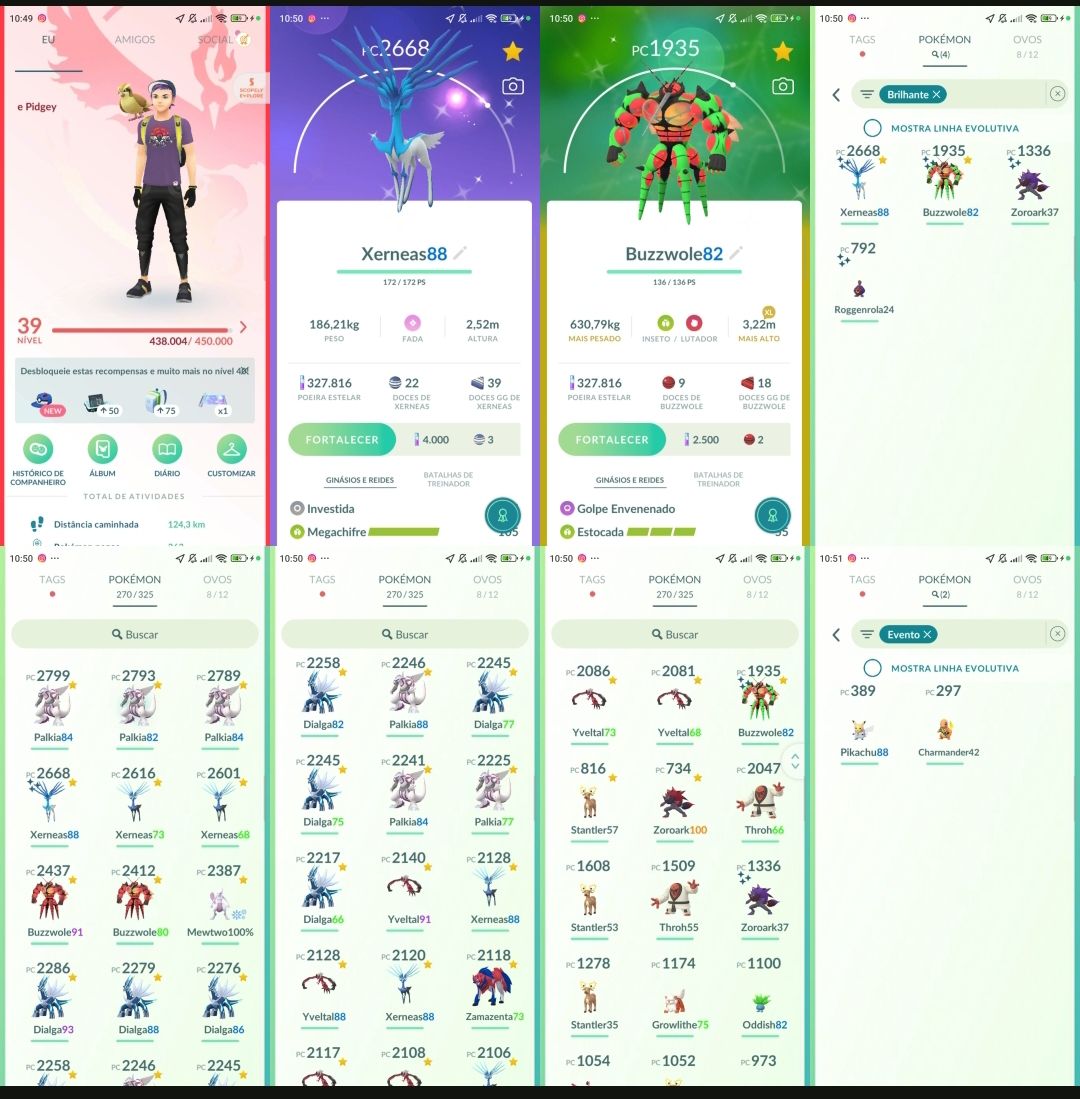 Pokémon Go LVL 39 | 30 Lendários | Xerneas e Buzzwole Shiny | Mewtwo 100%BG Q268