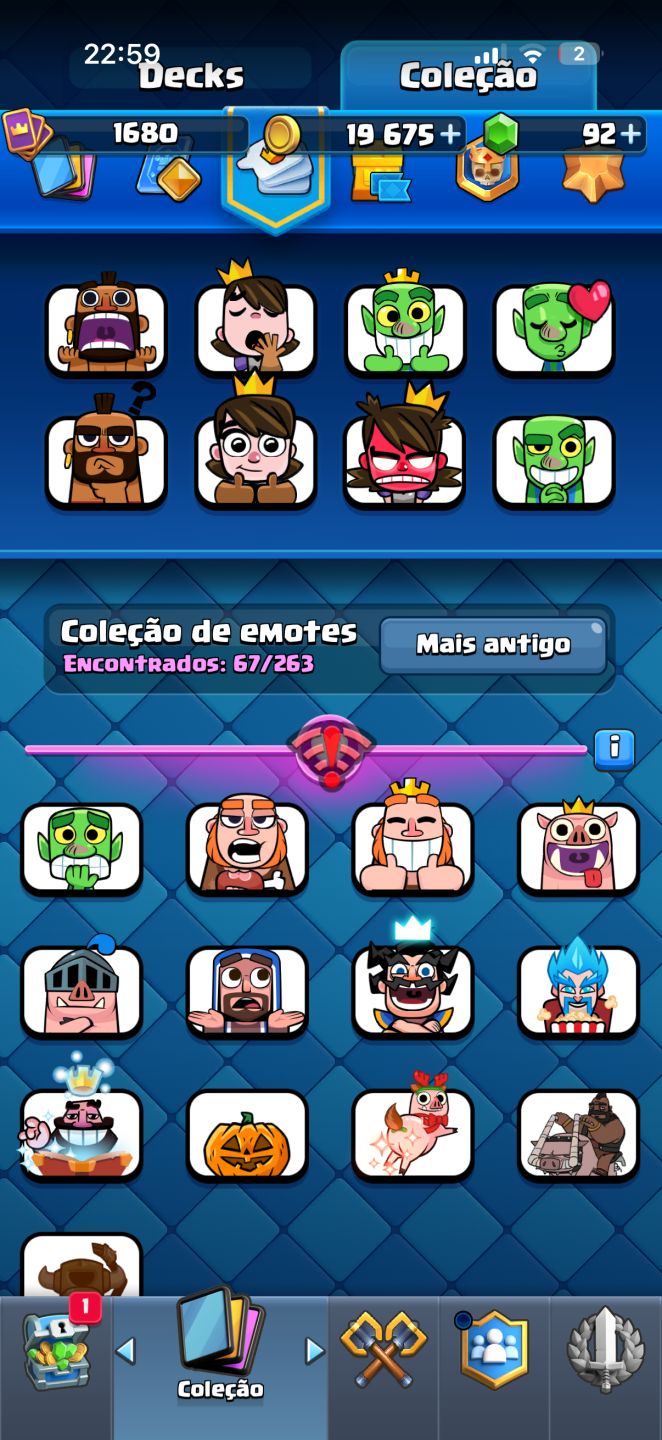 Conta brawstar 46k e conta de clash 13.5k