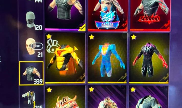 Conta de Free Fire level 63 barata pra logo