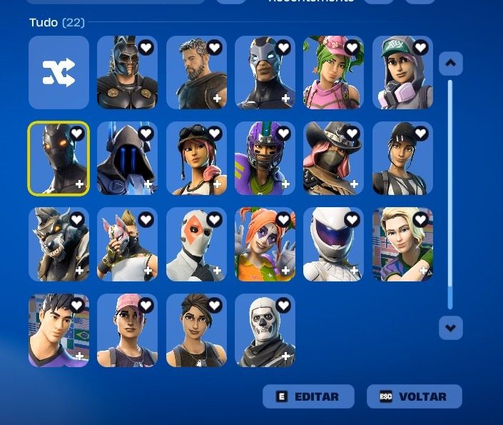 Conta de Fortnite (Salve o Mundo e S4)