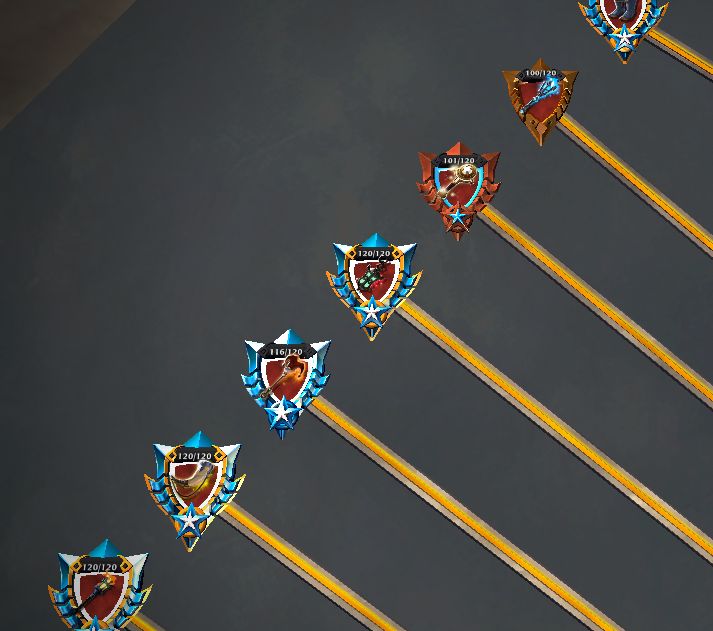 Conta albion com 3,3 BI DE FAMA, bastante upada