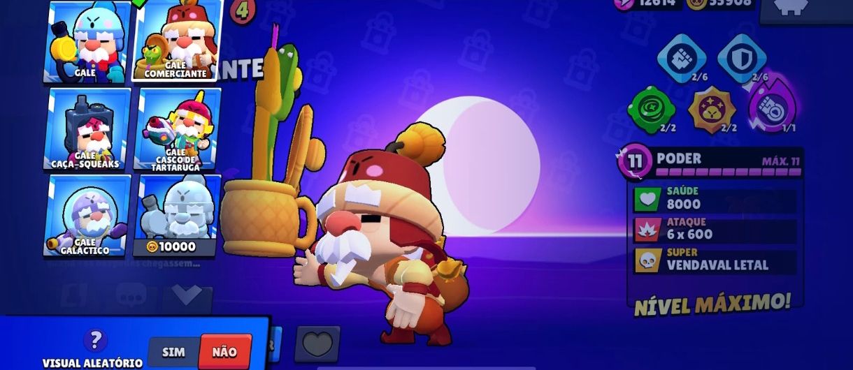 Conta de Brawl stars extremamente rara e upada.