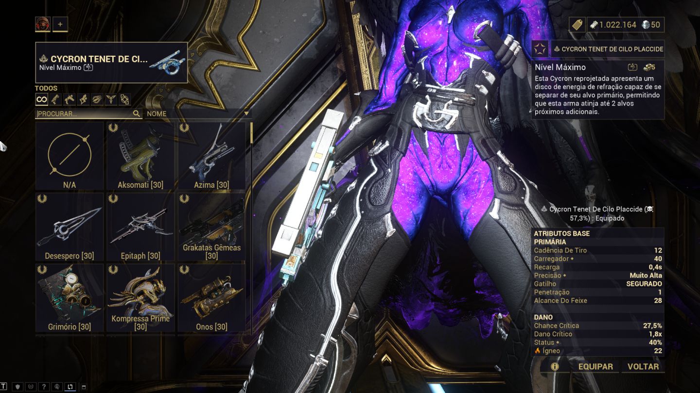 CONTA WARFRAME MR 24