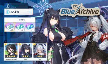 BLUE ARCHIVE GLOBAL | LV32 | 32K PYROXENES | SHUN + IORI