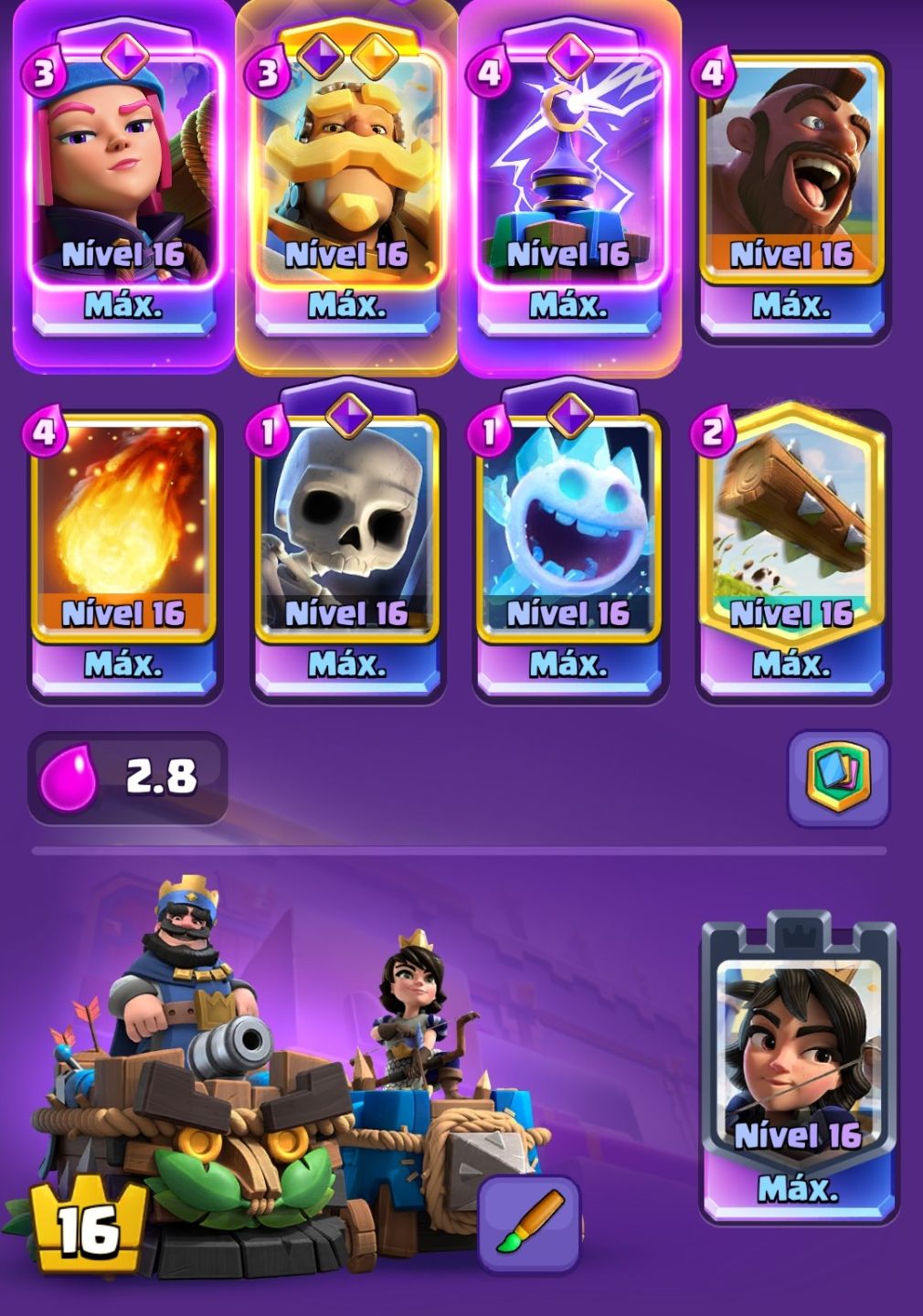 CONTA CLASH ROYALE