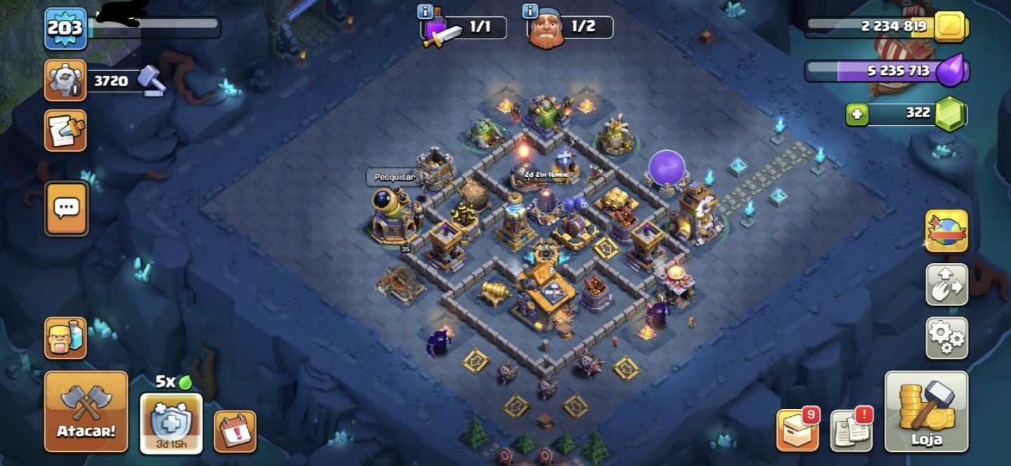 CONTA DE CLASH ROYALE E CLASH OF CLANS