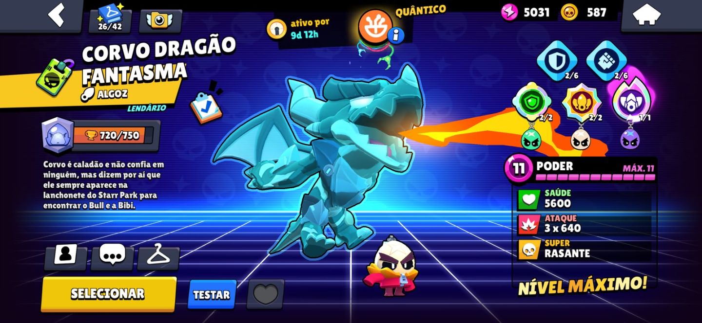 Conta BrawlStars ENDGAME - 50 LVL 11 - 300 SKINS - FULL BUFFIES - Passe Ativo