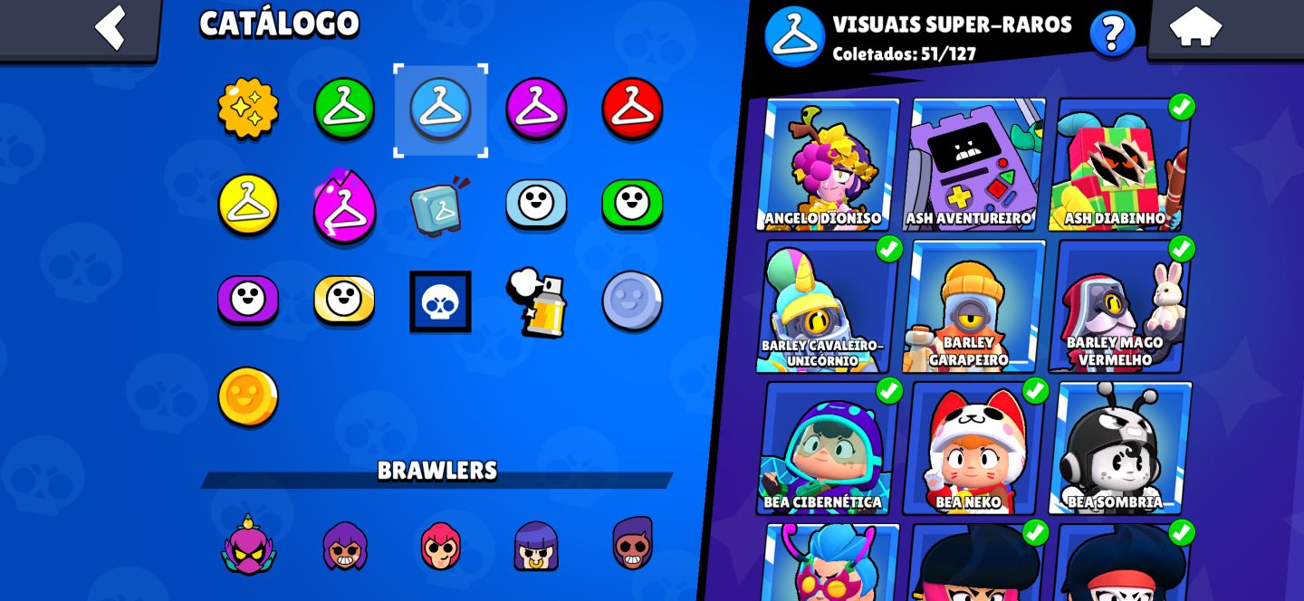 CONTA BRAWL STARS | 94 BRAWLERS | 17 HIPERCARGAS LVL 11 | GALE COMERCIANTE |