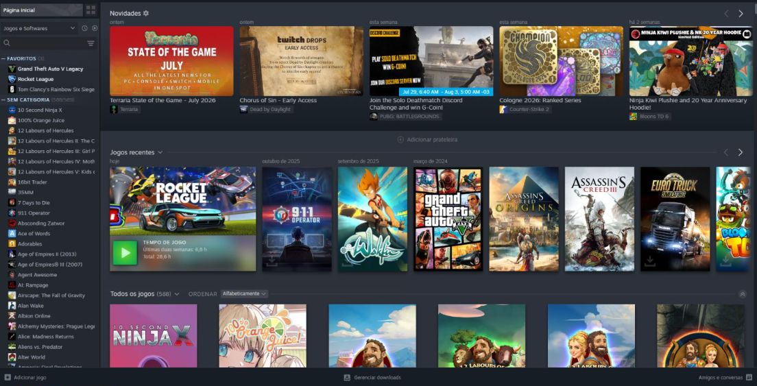 Conta Steam com Rocket League e 11 anos de serviço, LEIA A DESCRIÇÂO!!