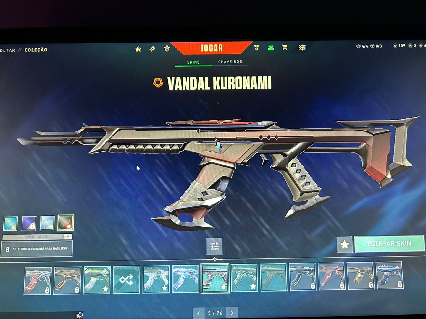 CONTA NÍVEL 109 CONTENDO SKINS