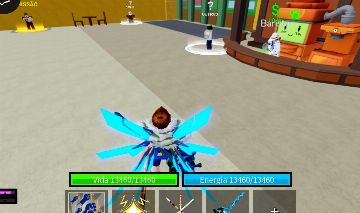 CONTA DE BLOX FRUITS COM DARK BLADE E V4