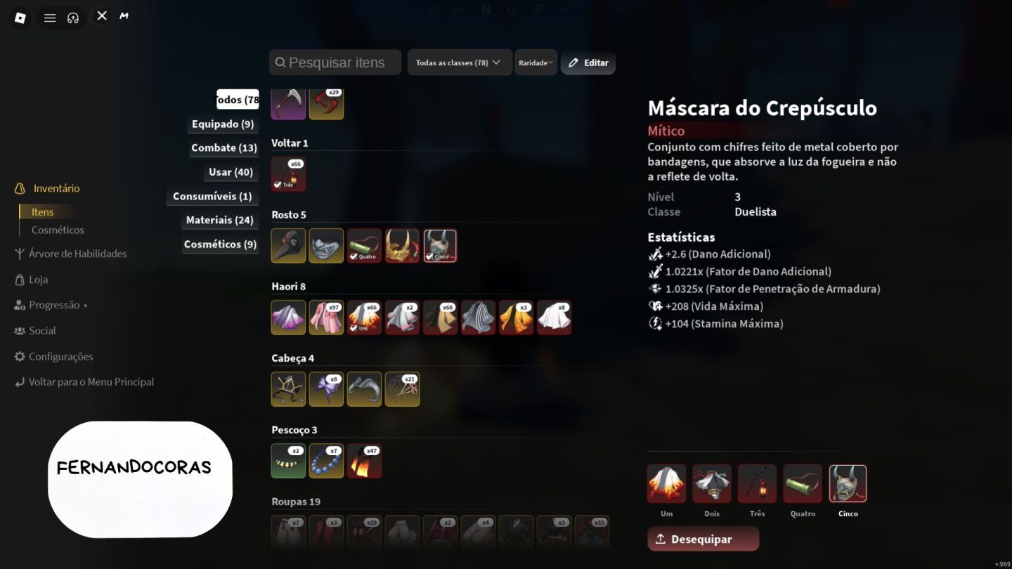 [Slayers 2, Project Slayer 2] Conta Level Max com Clã Mítico Agtsuma+ Nightfall