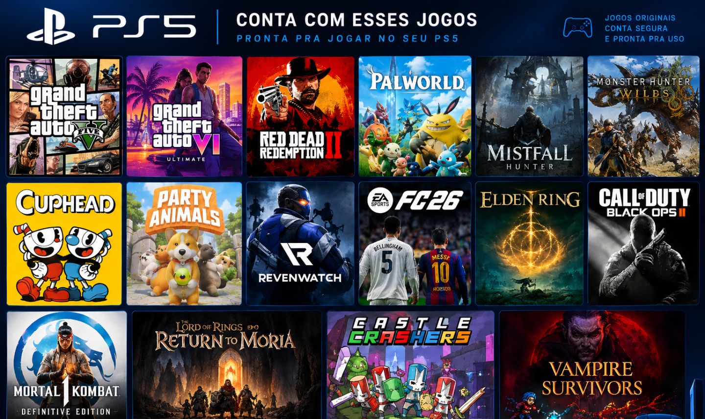 Conta PSN (PS5) Pessoal - Full Acesso