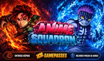 ESQUADRÃO DE ANIME SQUADRON ARMAS SKINS TDS GEMAS COMBO OURO XP VIP LOJA GIFT GP