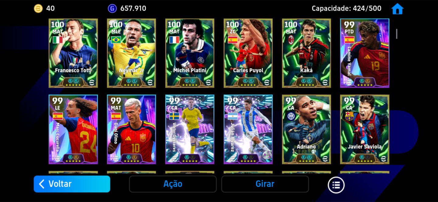 Conta Efootball 3320+/full meta/valor abaixo,pra logo