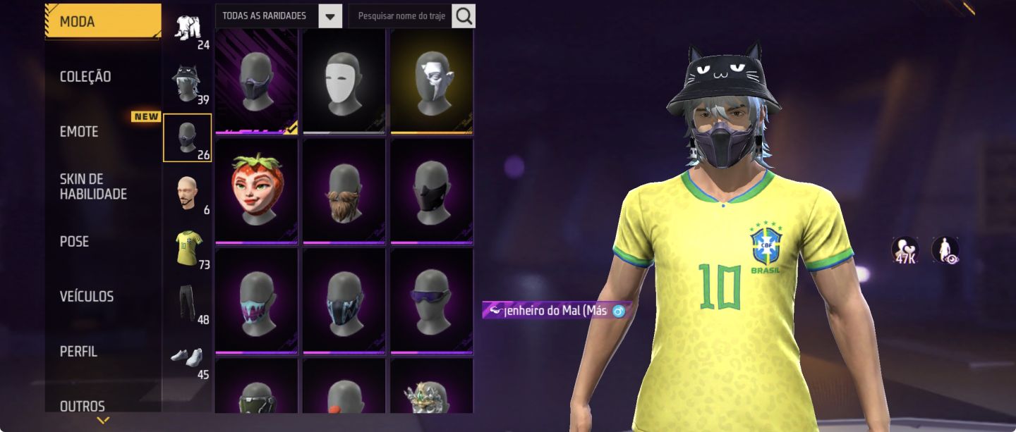 Conta Freefire (Passe do Sonho lapidado e muito mais)