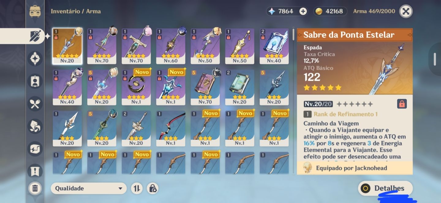 Reroll America ar 47 Flins + Vesna pity 78 + 40 tiros, passe e benção Liyue
