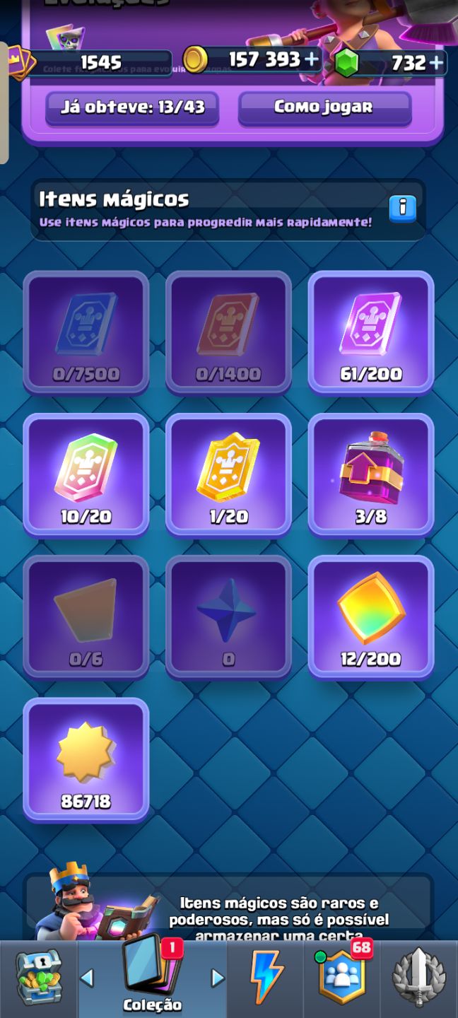 Conta Clash Royale com 9 anos e 11k de troféus