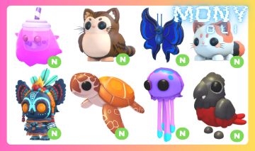 Pets Neons No potions Adoptme! pt1