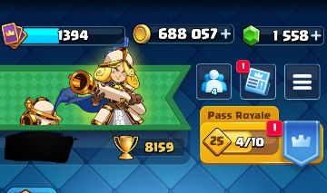 Conta clash full, 8159 trofeus