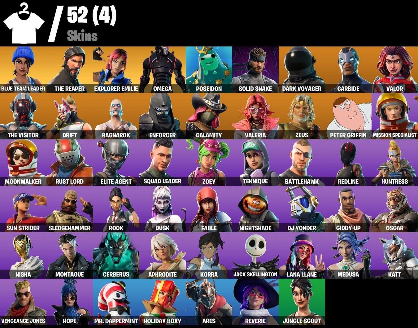 CONTA FORTNITE OG TEMPORADA 3 + THE REAPER (JOHN WICK) + OMEGA