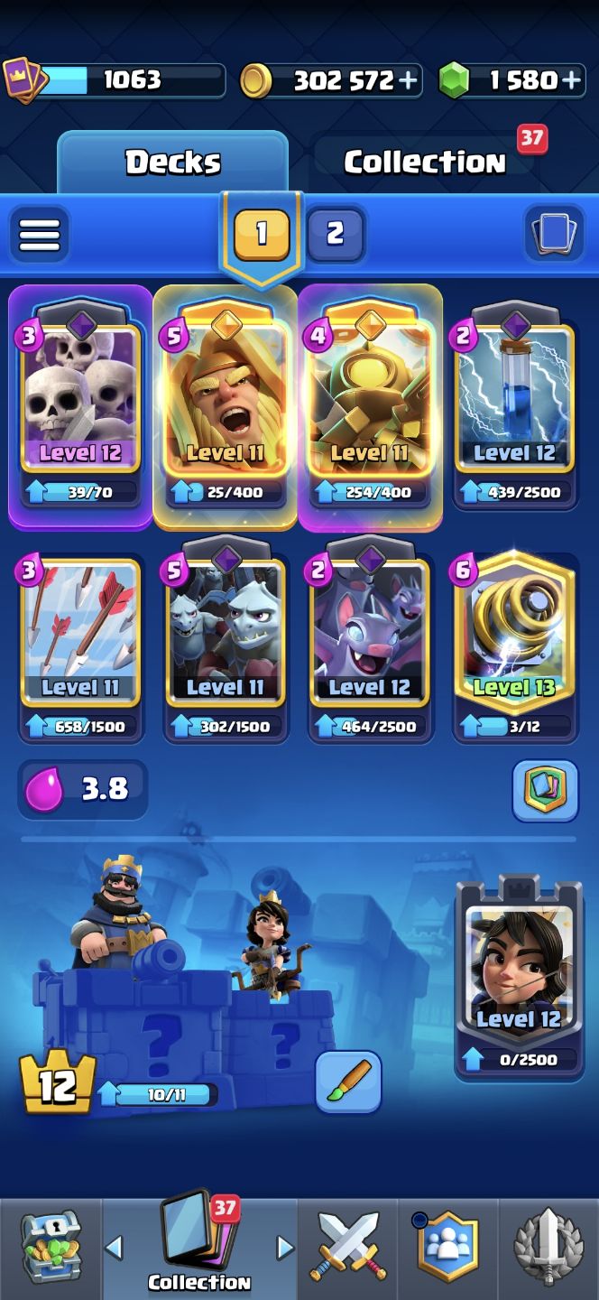 Conta de CLASH ROYALE | 10000 TROFEUS - 1 PASSE
