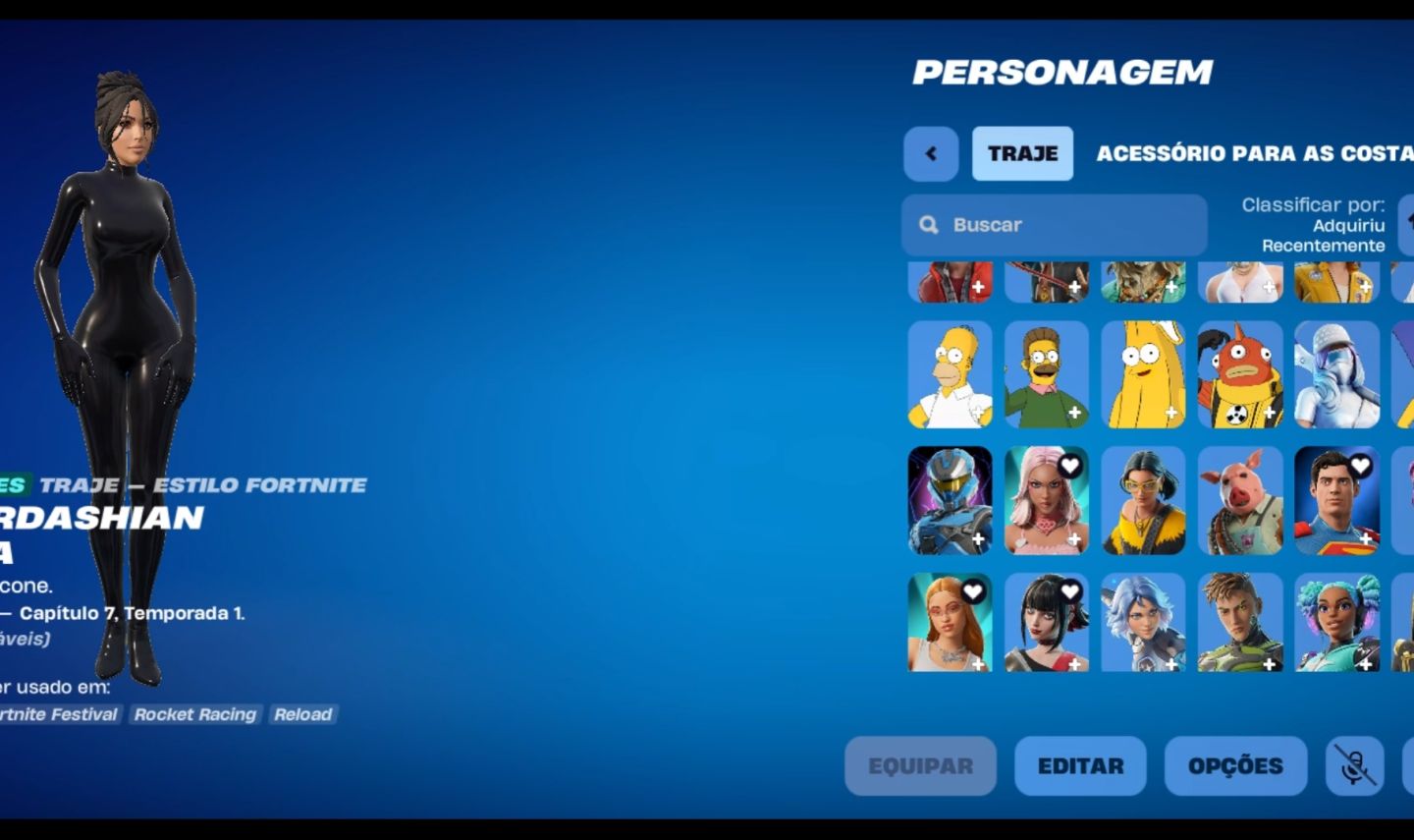 Conta Fortnite +30 skin (Kim kardashian, Ice spice)