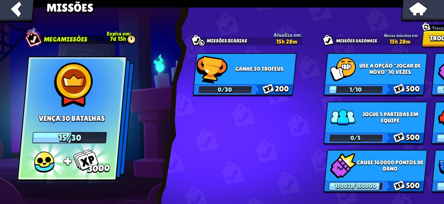 Conta Brawl Stars Smurf (4 passes completos e skins)